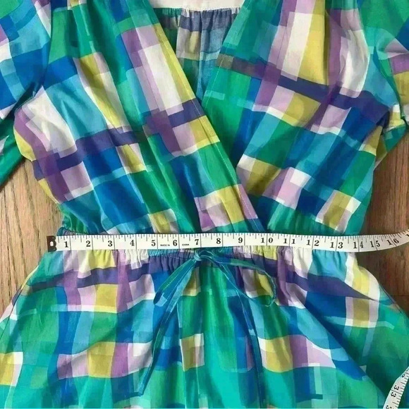 Donna Morgan Women’s Plaid Marina Mini Dress Size Medium - Picture 12 of 15